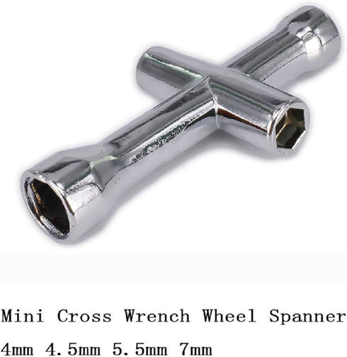 Share Goo Aluminium Cross Wrenches Sleeve 4mm 5mm 5.5mm 7mm 8mm 10mm 12mm 17mm Glow Plug Socket Hex Driver Hexagon Spanner Wheel Repair Tools for ...