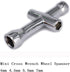 Share Goo Aluminium Cross Wrenches Sleeve 4mm 5mm 5.5mm 7mm 8mm 10mm 12mm 17mm Glow Plug Socket Hex Driver Hexagon Spanner Wheel Repair Tools for ...