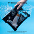 Sinjimoru Clear Waterproof Fanny Pack Dry Bag, Adjustable Strap Floating Crossbody Waist Belt Bag for Swimming Paddling Snorkeling, Lockable Trave...
