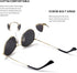 Htms Small Round Polarized Sunglasses Retro Men Women Mirrored Lens Metal Frame Circle Sun Glasses Shades...