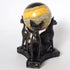 Kino Triple Sphinx Cats Crystal Sphere Ball Stand Display Base Holder Resin Figurines Statue Home Decoration for 60-70mm Sphere (Sphinx cat)...
