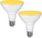 PAR30 Yellow LED Bug Light Bulb Outdoor, 100W Equivalent, 12W LED Flood Light Bulb, E26 Base Yellow LED Security Lights for Porch Lights, Hallway ...