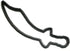 SWORD OUTLINE SHAPE PIRATE SAMURAI COOKIE CUTTER MADE IN USA PR2959...