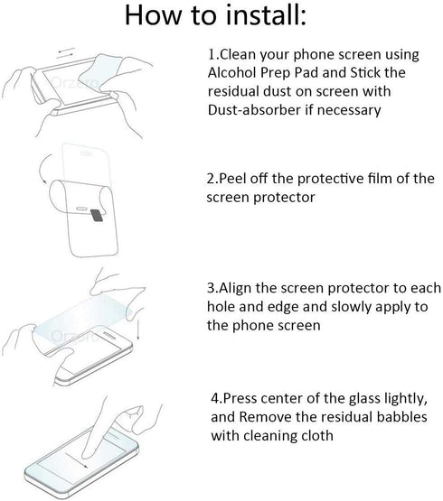 Orzero (3 Pack) Tempered Glass Screen Protector Compatible for OnePlus Nord N100, Protector De Pantalla 9 Hardness High Definition Anti-Scratch Bu...