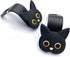 Car Seat Headrest Hooks - Cute Cartoon Cat Hook Vehicle Hanger for Purses, Bags, Coats, Umbrellas Holder (2pc Black)...