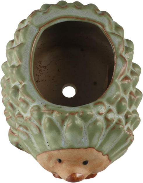 Ceramic Planter Pot Hedgehog Succulent Planter,Ceramic Animal Planter, Succulent Pots Cactus Pot for Office Home Desktop,Flower Pot Gifts for Plan...