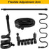 Phone Holder for Stroller/Treadmill/Shopping Cart/Pole,27.5" Length Arm 360°Adjustable Clip 1/4"-20 Threaded,Compatible with 3.5~7.5" iPhone/Smart...