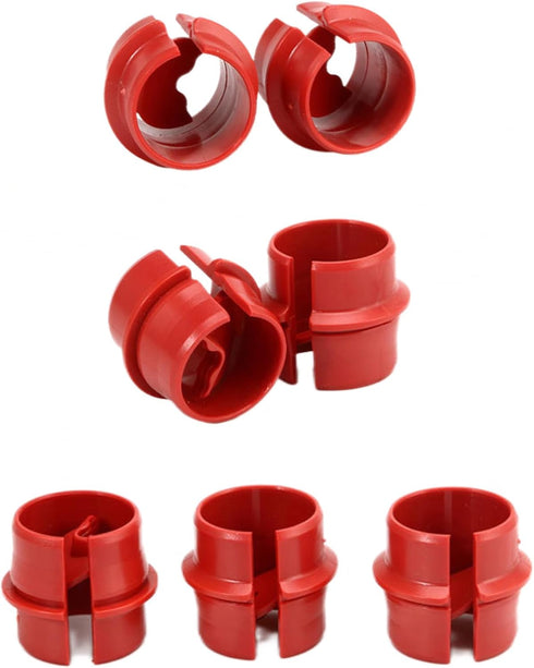 25pcs 3/4 Inch Non-Metallic Cable Connector - Snap Style Installation - Labor Saving, for Confined Areas - Three Cables #6-#8?Red ?...