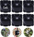 Reusable Plant Rooting and Growth Balls?High Pressure Propagation Ball ,Rooting Ball Grafting Tools Box for Palnts- Black 6 Pack (S)...