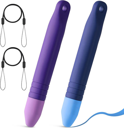 2Pcs Kids Stylus Pen for ipad, Stylus for Kids with Tethers, Anti-Rolling Tablet Stylus for Kids Compatible with iPad, iPhone, Tablets, Kindle and...