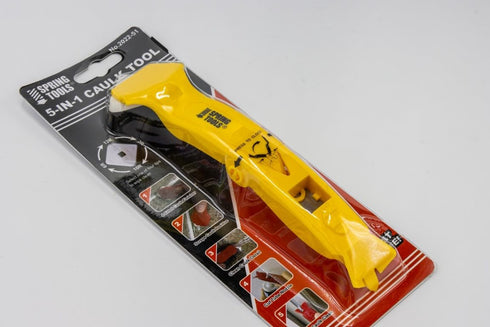 Spring Tools 5-1 Caulk Tool; 5 in 1 Caulking Tools Caulk Finishing Tool Caulk Remover Tool Caulk Remove Scraper Silicone Tool for Bathroom...