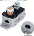 6-28V 50A Circuit Breaker Manual Reset for Automotive RV Marine Boat with Protective Red Belt Cover 50 Amp...