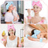 Shintop 6 Pcs Face Wash Headband and Wristband Set, Soft Spa Headband Cute Absorbent Wrist Towels for Washing Face Skincare Makeup Stocking Stuffe...