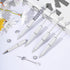 20Pcs White Beadable Pens Plastic Bead Ballpoint Pens Bulk with 50Pcs Black Ink Cute Cool Diy Pens for Journaling Women Teacher Graduation Christm...