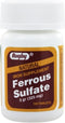 Rugby - Ferrous Sulfate 325 mg. - 100 Tablets...