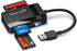 SmartQ C368 USB 3.0 Card Reader - Plug & Play, Compatible with Apple & Windows, Supports SD, Micro SD, MS, CF Cards...