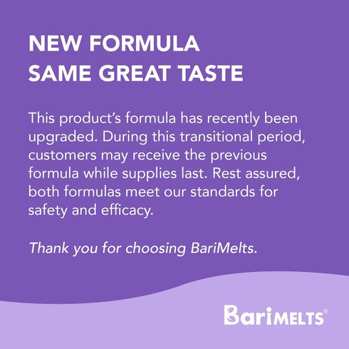 BariMelts Bariatric Multivitamin with Iron - 1 Month Supply (60 Fast-Dissolving Tablets) - Sugar-Free - Post-Op Bariatric Vitamins - Natural Blueb...