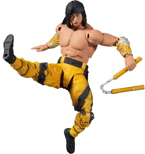 McFarlane Toys Mortal Kombat Liu Kang (Fighting Abbot) 7" Action Figure with Accessories...