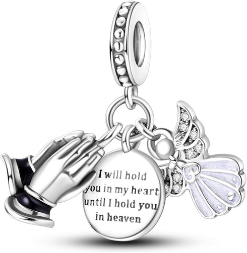 Parmuz charms for bracelet sterling silver love heart travel Bead for Charm Bracelets and Necklaces 925 Charms Clover Butterfly gift for Woman Gir...