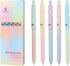 Ddaowanx Gel Pens, 5 Pcs 0.7mm Quick Dry Black Ink Pens Fine Point Smooth Writing Pens, Cute Office School Supplies Gifts for Women (5 Pcs Gradien...