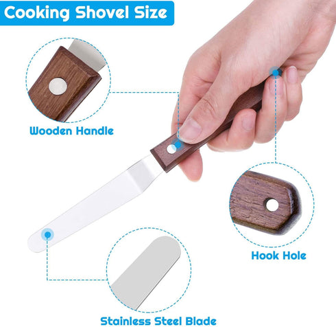 Cridoz 7 Pcs Stainless Steel Kitchen Cooking Plating Tweezers Tongs Drawing Spoons Offset Spatula and Fish Spatula for Food Culinary Plating Decor...