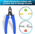 VCELINK Small Wire Cutter Spring-loaded GJ706BL, Precision Flush Cutter Pliers Diagonal Cutters for Electronics, Jewelry Making, Model Craft and 3...
