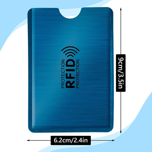 RAYNAG 25 Pack RFID Blocking Sleeves for Credit Card ID Card Holders Identity Protection Aluminum Foil Covers, Fits Wallet/Purse Slot Perfectly...