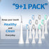 Replacement Toothbrush Heads Compatible with Philips Sonicare, 9 Pcs Professional Electric Toothbrush Heads & 1 Pcs Ertra Tooth Cleaning Heads, So...
