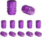 12 PCS Car Tire Valve Stem Caps, Leakproof Tire Air Cap with O Rubber Seal, Aluminium Wheel Valve Dust Cover for SUV Truck Motorcycle Bike, Univer...