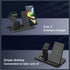 3 in 1 Wireless Charger, 15W Fast Wireless Charging Station Charge Stand for Samsung Galaxy S24 S23 S22 S21 S20 S10 Series,Note 20/10, Galaxy Buds...