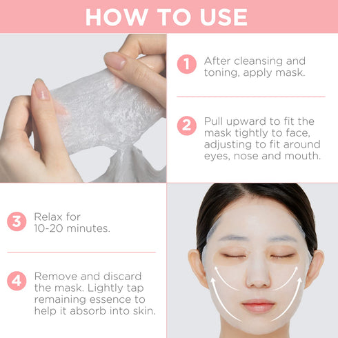 Mediheal Official Best Korean Sheet Mask - Collagen Essential Face Mask 4 Sheets Lifting and Firming For All Skin Types...