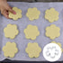 6 PACK Flower Shaped Cookie Cutters Stainless Steel Small Biscuit Cutters Rose Petals Fondant Cutters Mousse Mold for Holiday Birthday Party Pastr...