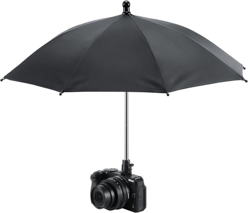 VILTROX Updated 50cm Hot Shoe Umbrella, DSLR Mirrorless Camera Protect Umbrella Rain Cover Protector Sunshade, Protects Camera from Rain, Bird Dro...