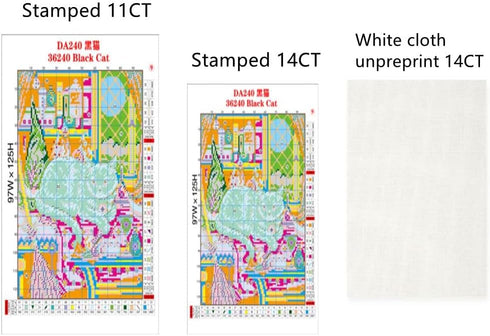 CaptainCrafts Cross Stitch Kits, Stamped Cross Stitch Prepainted Fabrics Corss Stitch DMC DIY Needlework Embroidery Kit for Adults Home Decor (Sta...