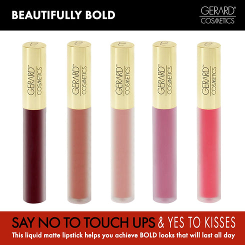 Gerard Cosmetics HydraMatte Liquid Lipstick Serenity | Pink Nude Matte Lipstick | Long Lasting and Non-Drying | Super Pigmented Fully Opaque Lip C...