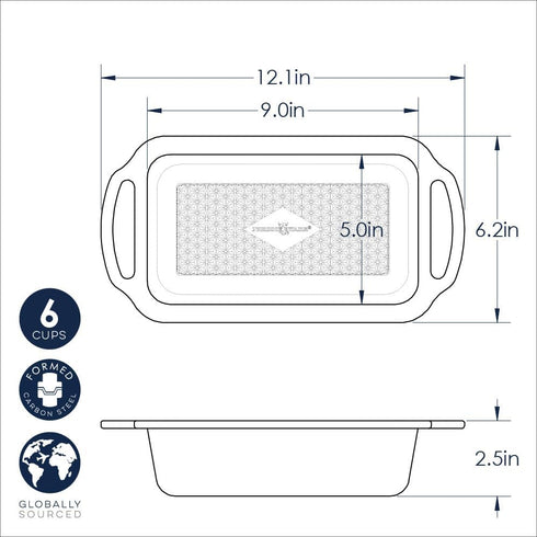 Nordic Ware Treat Nonstick Loaf Pan...