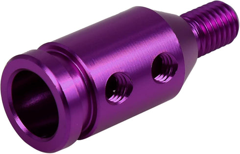 X AUTOHAUX M10 X 1.5 Car Universal Purple Gear Shift Knob Adapter for Non Threaded Shifter...