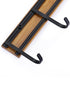 Kitchen Utensil Rack, Wall Hooks Rack Kitchen Rail, Wall Mounted Accessory Hanger with 6 Hooks for Kitchen Bathroom Bedroom, Pack of 2...