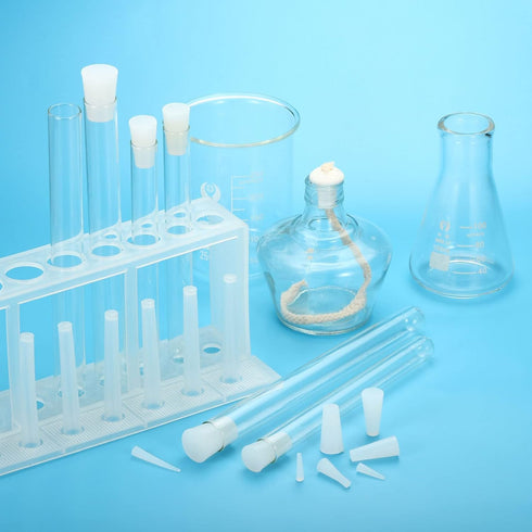 MECCANIXITY Silicone Rubber Tapered Plug 1.6mm to 4.8mm Solid White for Powder Coating, Painting, Anodizing, Plating, Sandblasting, Laboratory Use...