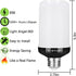 Y- STOP Upgraded LED Flame Light Bulbs, 4 Modes Flickering Light Bulb with Upside Down Effect, E26 Base Fire Bulb for Halloween, Christmas Decorat...