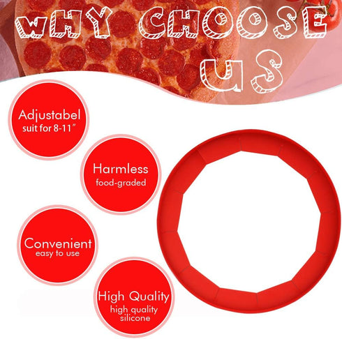 Adjustable Silicone Pie Crust Shields - Baking Protectors Cover Ring Fits 8-11.4 Inch Pies...