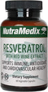NutraMedix Resveratrol Capsules - Bioavailable Antioxidants Supplement from Red Wine Extract + Grape Skins - 200mg Japanese Knotweed for Immune & ...