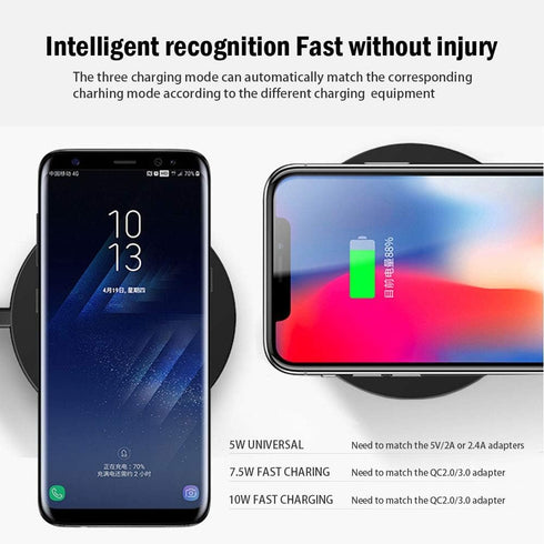 Wireless Charger Fast Ultra Slim 15W Qi-Certified Universal Wireless Charging Pad Compatible with iPhone 12/11,Samsung Galaxy S20/Note 10/S10/S9(N...