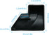 Dishwasher Right, Left Side Door Baffle Black Silica gel Door Baffle WD8X227 and WD8X228 For Dishwasher Electric Dishwasher Corner Gasket Set of