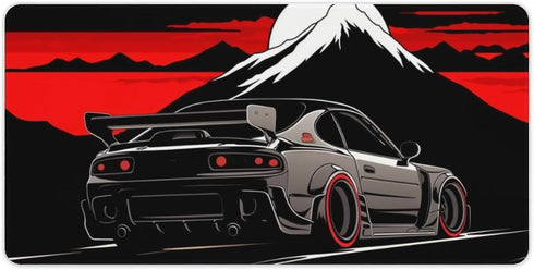 Large Mouse Pad Gaming Anime Rx7 JDM Black Mountain Cool Desk Mat Long Big Mousepad Extended Keyboard Computer Pad Office Desk Organizers and Acce...