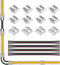 SEZO FCOB COB 3PIN 10mm LED Light Strip Connectors Kit 8P Gapless Solderless Connectors+4P Corner Connectors+4PCS 15cm Long 22AWG Extension Wire S...