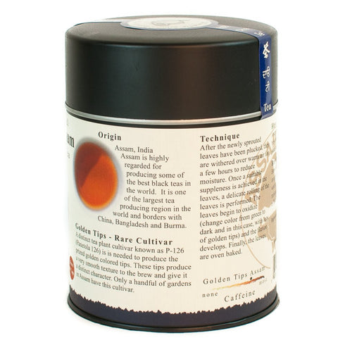 The Tao of Tea, Golden Tips Assam Black Tea, Loose Leaf, 3.5 Ounce Tin...