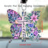 Butterfly Sunflower Letters Cross Car Pendant Car Hanging ornaments Car Mirror Hanging Accessories Christian Cross Rearview Mirror Accessories Car...