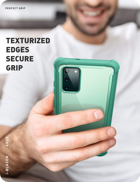 i-Blason Ares Series Designed for Samsung Galaxy S20 FE 5G Case (2020 Release), Dual Layer Rugged Clear Bumper Case with Built-in Screen Protector...