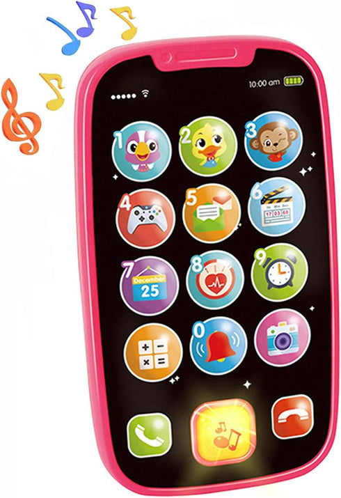 HOLA Toys for 1 Year Old Girl Gifts Baby Cell Phone, Baby Toys 12-18 Months Baby Phone Toy Lights Music Play Kids Phone for Toddlers Baby Girl Toy...